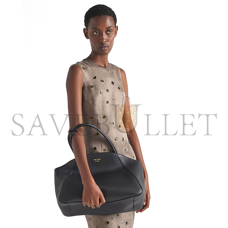 Pra*a large leather tote bag 1bg510 (40*30.5*17cm)